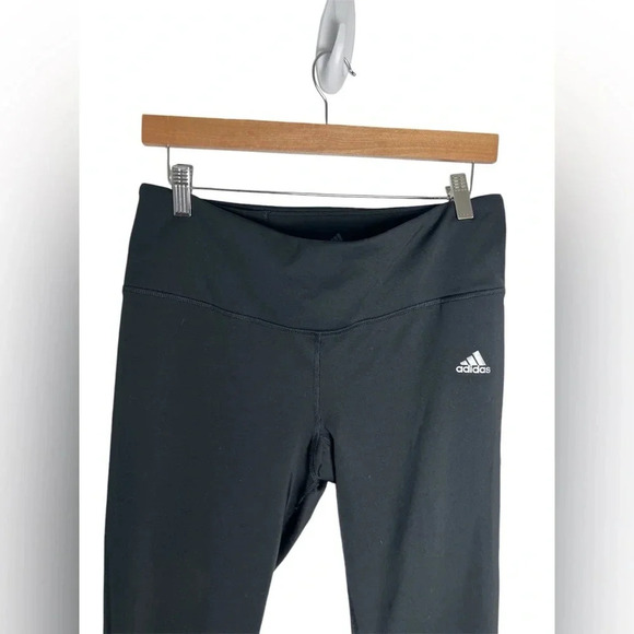 Adidas Skinny Black Climalite 7/8 Length Leggings Size Large - Picture 3 of 6